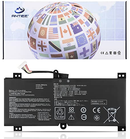 ANTIEE C41N1731 Batteria per ASUS ROG Strix Scar II GL504 GL504GW GL504GS GL504GM GL504GV G515 G515GV G515GW G715GV G715GW GL504GW-DS74 Series C41PNC5 4CIP5 /70/8 1 GL504GW-ES043 15.4V 66Wh