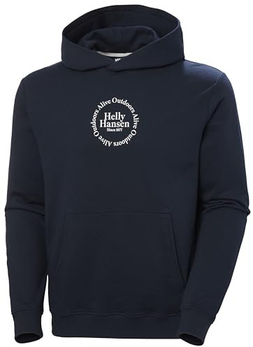 Helly Hansen Core Graphic Sweat à Capuche Shirt, Bleu Marine, M Homme