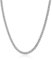 LOCCY Herren Damen Panzerkette Halskette, 3,5/5/6/7/8mm breit Edelstahl Silber Panzerkette Gliederkette Kette Silberkette Hip-Hop Kette Halskette Länge 46-66cm (Silber-5MM Breit, 46.00)