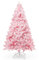AGM Christmas Tree 7ft, Snow Flocked Artificial Pink Christmas Tree with 1200 Branch Tips, Outdoor Christmas Tree for Christmas Decorations