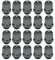 20 Radmuttern Rad Muttern M12x1,5 geschlossen Kegelbund 60° SW19 Verzinkt Silber