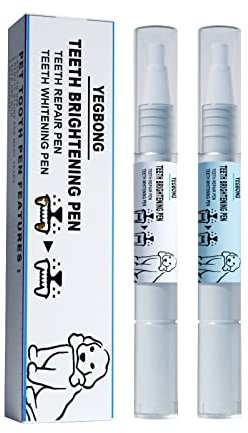 Kingke 2 Pack Haustiere Hund Zähne Reinigung Stift Zähne Reinigung Stift Hunde Katzen Natürliche Pflanzen Zahnstein Entferner Werkzeug