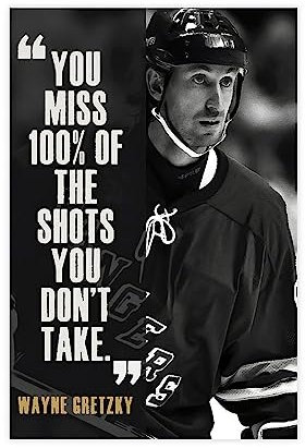 THEGIS Eishockey Wayne Gretzky Leinwand-Poster, Wandkunst, Dekor, Bild, Gemälde für Wohnzimmer, Schlafzimmer, Dekoration, ungerahmt, 30 x 45 cm