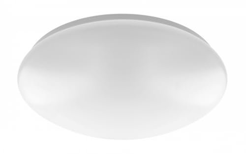 ENERGMiX 12 Watt Decken und Wand Leuchte IP54 Feuchtraum weiß rund|Ø255 x 75 mm (BxH)|Neutralweiß|960 Lumen