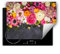 SMTDeco herdabdeckplatte Induktionsmatte herdabdeckung ceranfeld abdeckplatten für ceranfelder induktionskochfeld schutzmatte 80x52 cm Blumen rosa