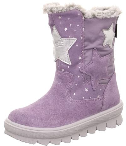 Superfit Flavia Warm gefütterte Gore-Tex, Stivali da Neve, Lila/Silber 8510, 33 EU Larga