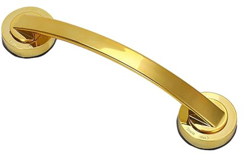 Allayu Durable and Reliable Bath Grab Bar Suction Handle for in Shower Grab Rails Handrails Shower Suction Handles ABS, Gold