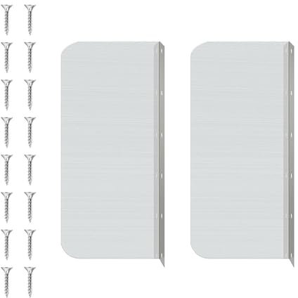 2 Pcs Metal Side Splash Guard Wall Mount Guard Sink Splash Protector Rustproof Splashback for Kitchen and Bathroom Sink Sink Splash Protector Durable and Easy to Clean Sink Accessory