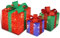 CCLIFE LED Geschenkbox 3er Set Weihnachten Weihnachtenbox Beleuchtete Lichterkette Batteriebetrieb Weihnachtsdeko,Cushhom