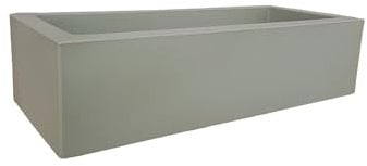 Nicoli Cassetta Minos resina misura esterna 45x20 h12, misura interna 40x15 h 11 litri 8 senza fori (ROSMARINO)