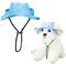 TYXHXTF Hunde Baseballmütze, Hundecap mit Ohrlöchern, Hunde Mütze, Hundemütze für Hund, Basecap Verstellbar Sonnenschutz, Baseballmütze Verstellbare, Kleine und Mittlere(M, Blau)