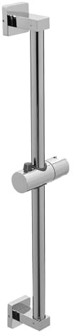 JAYEUW Asta per doccia in acciaio inox, 60 cm, set di aste per doccia con supporto regolabile a mano, asta da parete, supporto per soffione doccia, asta per doccia, asta per doccia, asta per doccia,