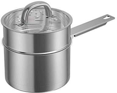 XFQZJG Steamer Pot Thick Stainless Steel Soup Steam Pot Universal Cooking Pots,Cooking Pots Milk, Pan Kitchen Articles for Induction Cooker Gas Stove Steam Pot
