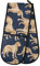 Oven Gloves Double Oven Gloves Labrador Golden Retriever Dog Blue Oven Mitts Pot Holder Heat Resistant Quilted for BBQ Baking Kitchen Cooking Gloves