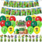 Zombies Party Balloons, Plants Zombies Party Supplie,Birthday Decorations Balloon, anging Banner Cake Flags for Kids Boys Birthday