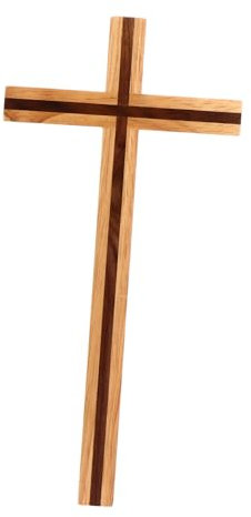 TOPBATHY Handgemachtes Hölzernes Kruzifix-Kreuz Katholisches Kruzifix- Hölzernes Kreuz Kunsthandwerk Für Das Home Office