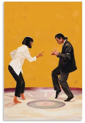 Hotoice Pulp Poster Fiction, klassischer Film der 90er Jahre, Retro, Vintage, Cover-Poster für Zimmer, ästhetische Leinwand, Wandkunst, Schlafzimmerdekoration, 40 x 60 cm