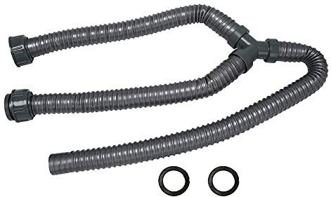 Cpolebev 3.3Ft Washing Machine PVC Y Shaped Drain Discharge Hose Washer Pipe Connector