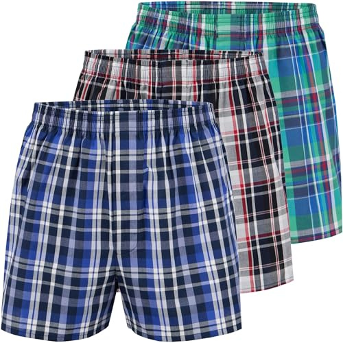 City Life 3er, 6er, 9er Pack Herren Boxershorts Shorts Boxer Webboxer Sparpack S-4XL, Farbe:Design 09, Grösse:S