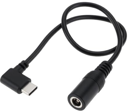 Create idea 12 V Beheizte Jacke Batterie-Boost-Adapter Ladekabel Kompatibel mit Milwaukee M12 Kompatibel mit Makit 30 cm Typ C auf 5,5 Mm