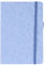 Idena 11367 - Notizbuch A5, Floral in Blau, 80 Seiten kariert, 80 g/m², mit Gummiband und Stiftschlaufe, FSC-Mix