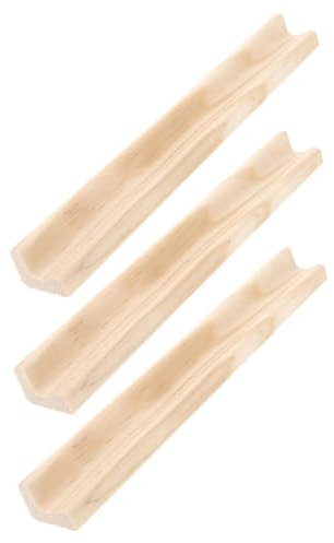 HOMSFOU 3 Pezzi Di Decorazioni In Legno Espositore Per Piastrelle Da Domino Espositore Per Domino Per Giochi Da Tavolo Espositore Per Domino Espositore Per Giochi In Legno Grezzo