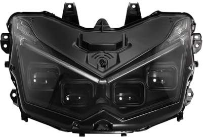 Mtuqvma Motorradscheinwerfer Für Kawasaki Für Ninja Für Z1000 2010-2013 Motorrad Front Scheinwerfer Scheinwerfer Montage Frontscheinwerfer(Type LED)