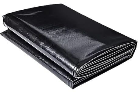 XUEXIAOH Telo Laghetto 1000 x 2000 cm Resistente Rivestimento Laghetto Flessibile Stabile Ai Raggi UV per Piscina Giardino Laghetti, Fontane, Giardini Acquatici e Cascate, Nero