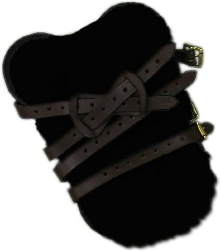 Engel Reitsport 1Paar Gamaschen Einlagen aus Lammfell GAMA1-PO-SCH schwarz 25x20cm Pony