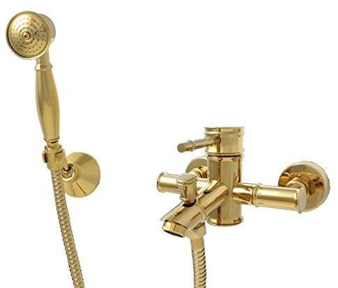 Sanlingo Nostalgie Retro Badewanne Armatur Einhebel Gold Luis