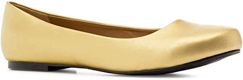 Andrés Machado - Ballerines Classiques pour Femme - AM539 - Mariées- Ballerines à Talon Plat - Bout Arrondi - Grandes Pointures du 42 au 46