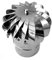 COMIGNOLO EOLICO GIREVOLE FUMAIOLO acciaio inox Diam 250mm MASCHIO CANNA FUMARIA base tonda