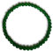 Vifaleno Dehnbarer Jade-Armband aus Malaysia, grün, rund, 4 mm, 19 cm