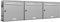 AL Briefkastensysteme 3er Briefkastenanlage aus V2A Edelstahl, Premium Briefkasten DIN A4, 3 Fach Postkasten modern Aufputz