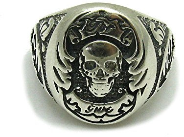 Sterling silber 925 Ring Totenkopf Empress Größe 52-74