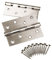 SOTECH 2 piezas Bisagra para puerta bisagra atornillable acero inoxidable SS201 rodamiento de bolas con tornillos de acero inox/capacidad de carga 50 kg/espesor del material 2,0 mm / 100 x 75 mm