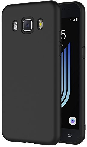 AICEK Samsung Galaxy J5 2016 Hülle, Schwarz Silikon Schutzhülle für Galaxy J5 2016 J510 Case TPU Bumper Samsung Galaxy J5 2016 Handyhülle (5.2 Zoll)
