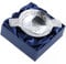Keltischer Mini-Quaich aus Zinn, verflochtener Kreis und Boss, 7,6 cm