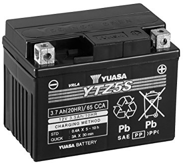 YUASA YTZ5S (CP) Hohe Leistung wartungsfrei Akku 11.5 x 7.2 x 8.6 cm