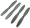 Sharplace 4 x Propeller Props Ersatzteil für 3 Mambo Swing RC Quadcopter, Grau