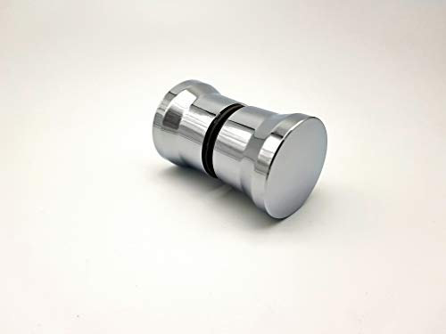 Chrome Shower Door Knob Handle | 6mm Glass Hole | 65mm Wide | Suitable for Shower Enclosures | HAND008