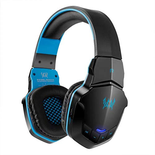 CSZH Casque de jeu stéréo sans fil Bluetooth pour Écouteurs avec micro pour iPhone6, téléphone intelligent Samsung (bleu)