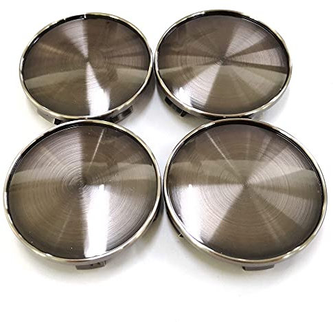 RhinoTuning 4 Stück Radnabenkappen für BMW Nabendeckel OD 69,1 mm ID 64 mm, Gun Metal Radnabenabdeckung Geeignet für 1' 2' 3' 4' 5' 6' 7' 8'Rad, 36136783536 36136768640 Felgendeckel