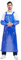 Nanxson Unisex wasserdicht Gummischürzen Arbeitsschürze Fleischerschürze Metzgerschürze für Industrie, Lebensmittelservice, Metzgerei, Reinigung CF3109 (Blau+Ärmelschützer, eine Size)