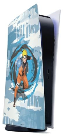 DeinDesign Autocollant Compatible avec Sony Playstation 5 Digital Edition Sticker Film Autocollant Produit sous Licence Officielle Manga Naruto Shippuden