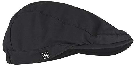MEDANTA 6010 Flat Cap Koch Kappe, Koch Hut, Kochmütze Herren und Damen Hut, Chefkoch Kopfbedeckung, Chef Cap, Größe M, Kopfumfang 56cm -60cm, Schwarz