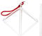 MILISTEN 1 ensemble de pyramide chantante en cristal de quartz pour guérison à la main, instrument de musique, bol de yoga avec percussion en cristal pour la guérison du son, la méditation comme