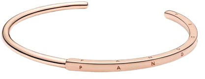 PANDORA Signature Armreif I-D, offen, 14-karätig Roségold-vergoldet, 1