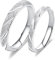 ANAZOZ ehering 925 Silber， 2 Stück Ringe Sandoberfläche Personalisiert Gravur Ringe partnerringe