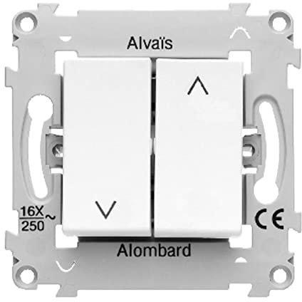 Schneider Electric ALB82097 Inverseur à position fixe ALVAIS ALOMBARD Blanc Volet roulant